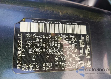 2012 Nissan Juke Sl from USA, damaged, VIN JN8AF5MV7CT116681